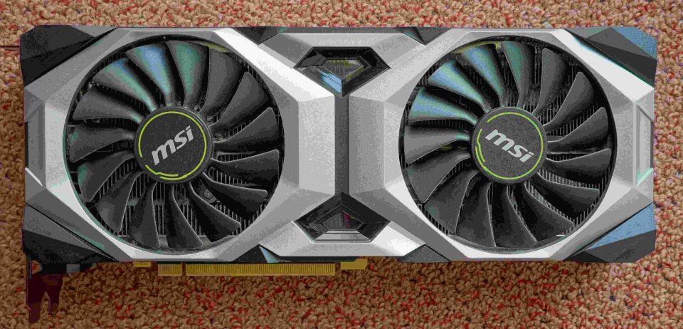 Radiatoren der MSI GeForce RTX 2080 VENTUS OC.