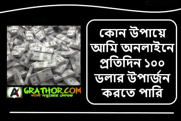 কোন উপায়ে আমি অনলাইনে প্রতিদিন ১০০ ডলার উপার্জন করতে পারি