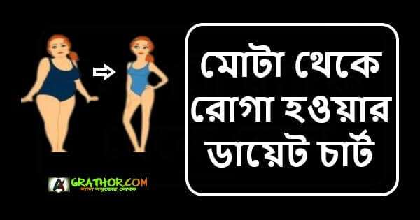 মোটা থেকে রোগা হওয়ার ডায়েট চার্ট