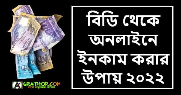 বিডি থেকে অনলাইনে ইনকাম করার উপায় ২০২২